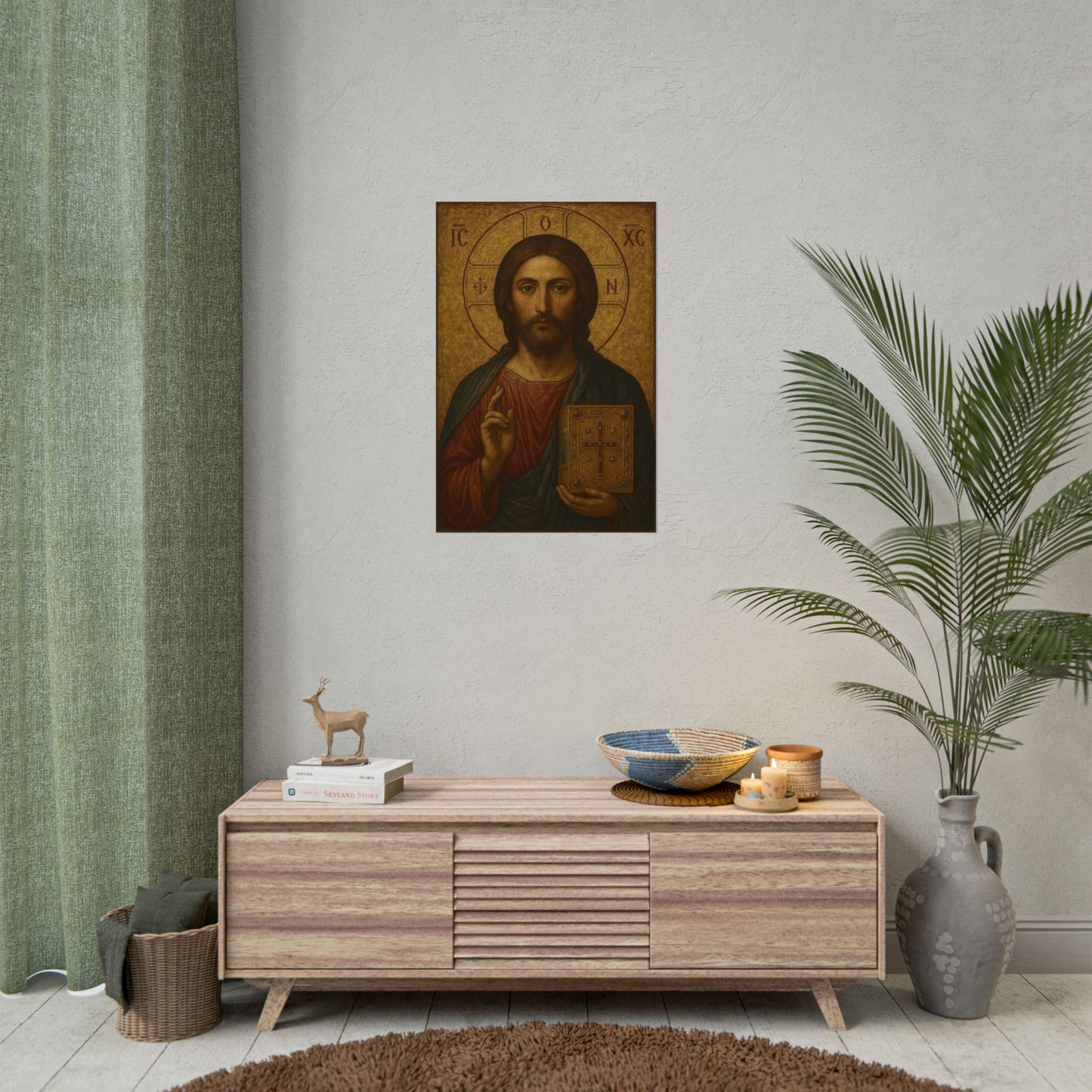 Poster - Devine Serene Ancient Authentic Holy Jesus
