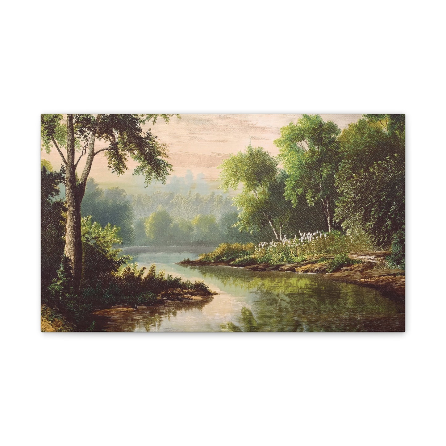 Serene Landscape Canvas Print, Nature Wall Art, Rustic Home Decor, Scenic Art, Tranquil Room Decoration, Gift for Nature Lovers