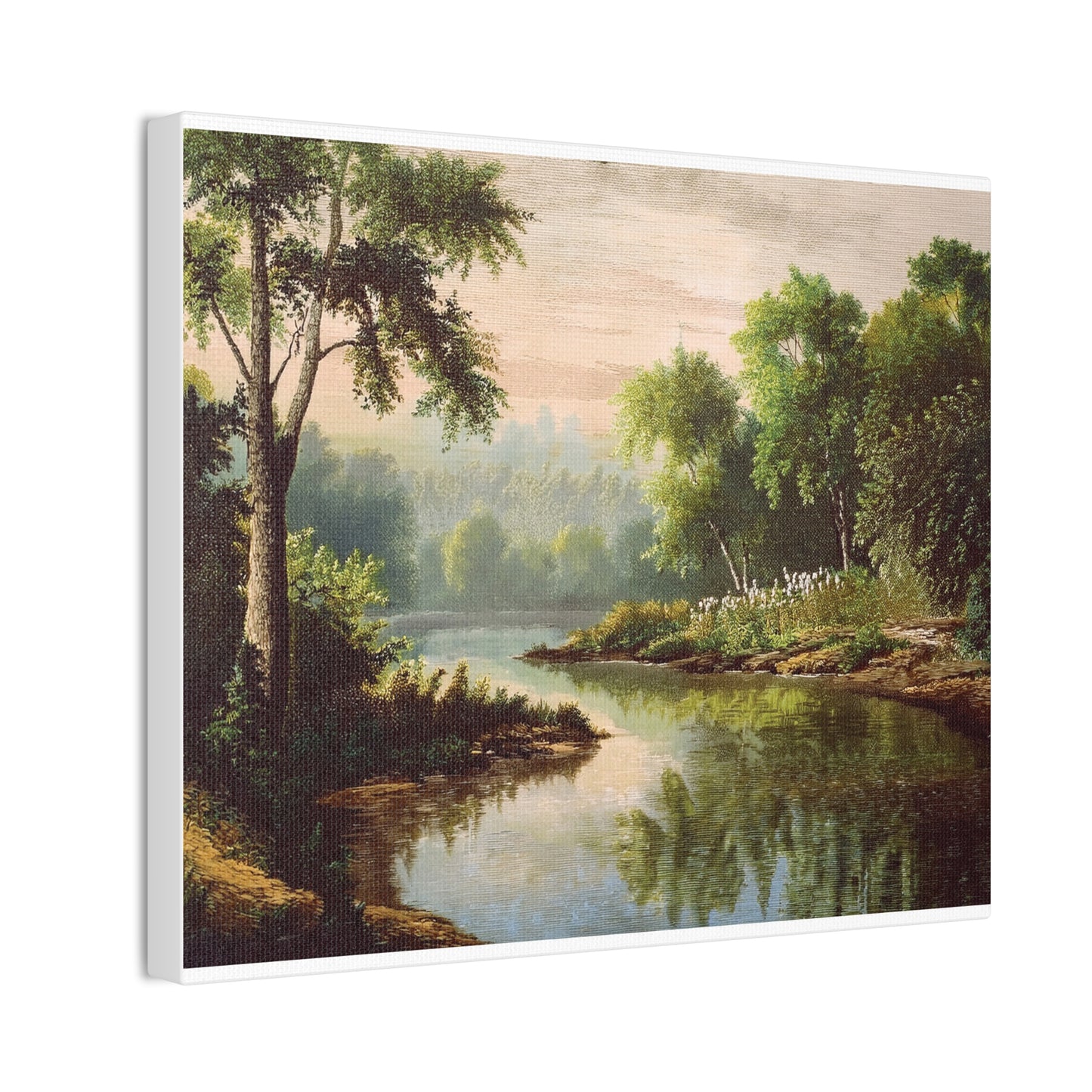 Serene Landscape Canvas Print, Nature Wall Art, Rustic Home Decor, Scenic Art, Tranquil Room Decoration, Gift for Nature Lovers