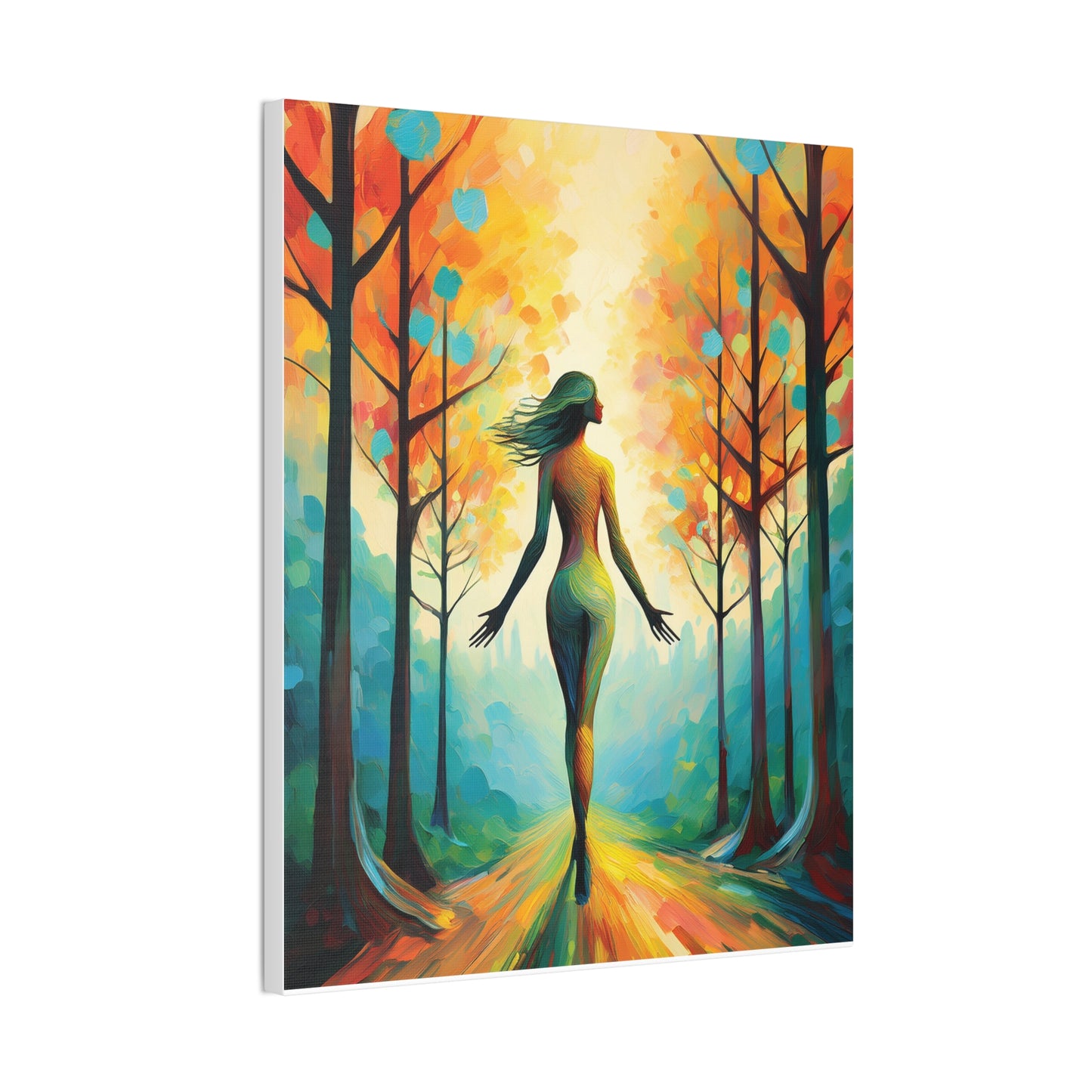 Whimsical Tree Path Canvas Print, Home Decor, Wall Art, Gift for Nature Lovers, Autumn Decor, Inspirational Artwork