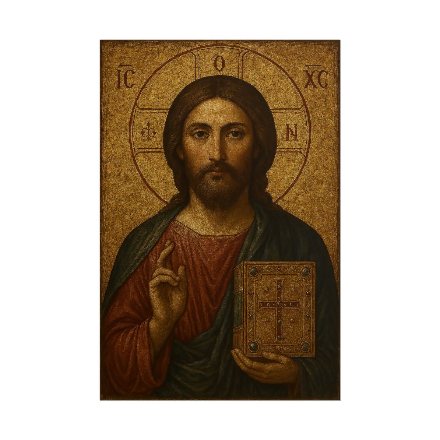 Poster - Devine Serene Ancient Authentic Holy Jesus
