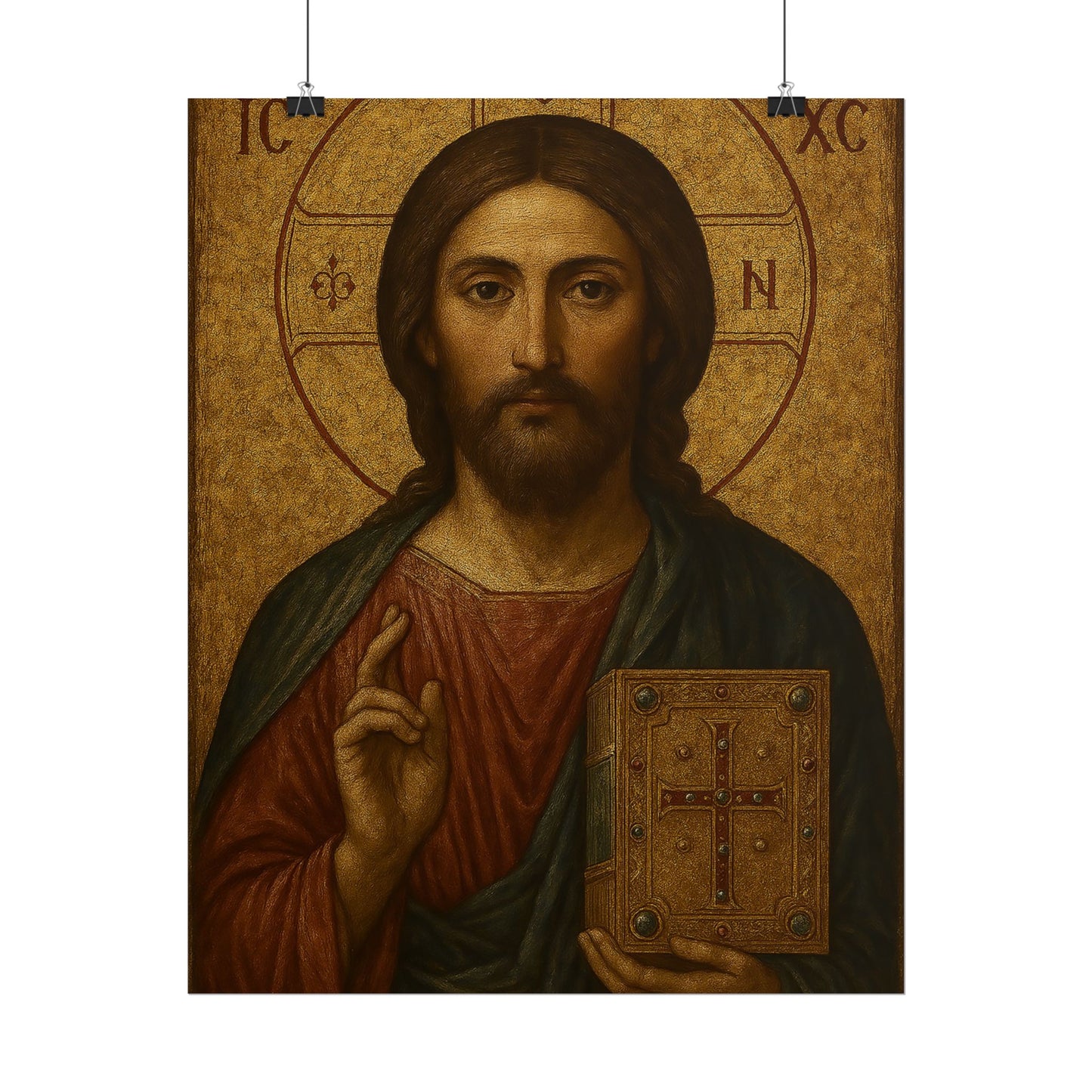 Poster - Devine Serene Ancient Authentic Holy Jesus