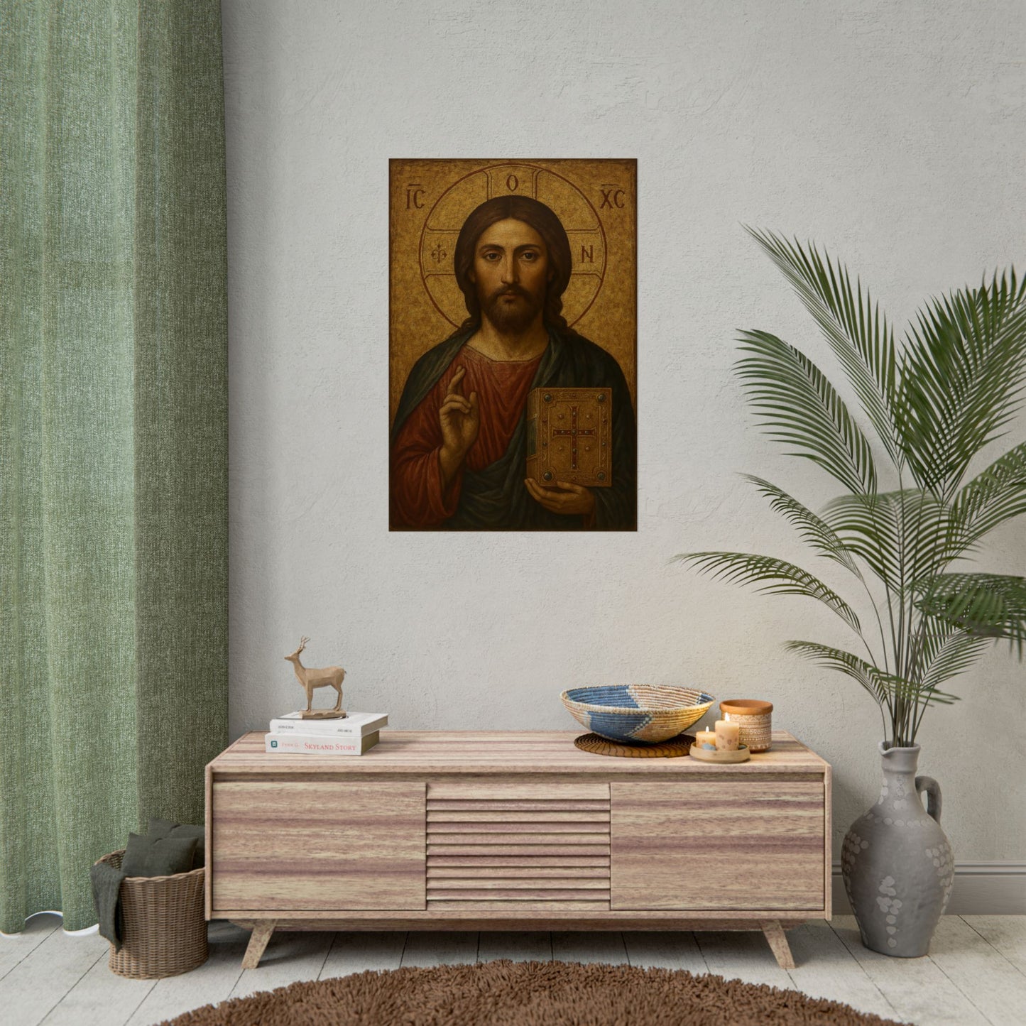 Poster - Devine Serene Ancient Authentic Holy Jesus
