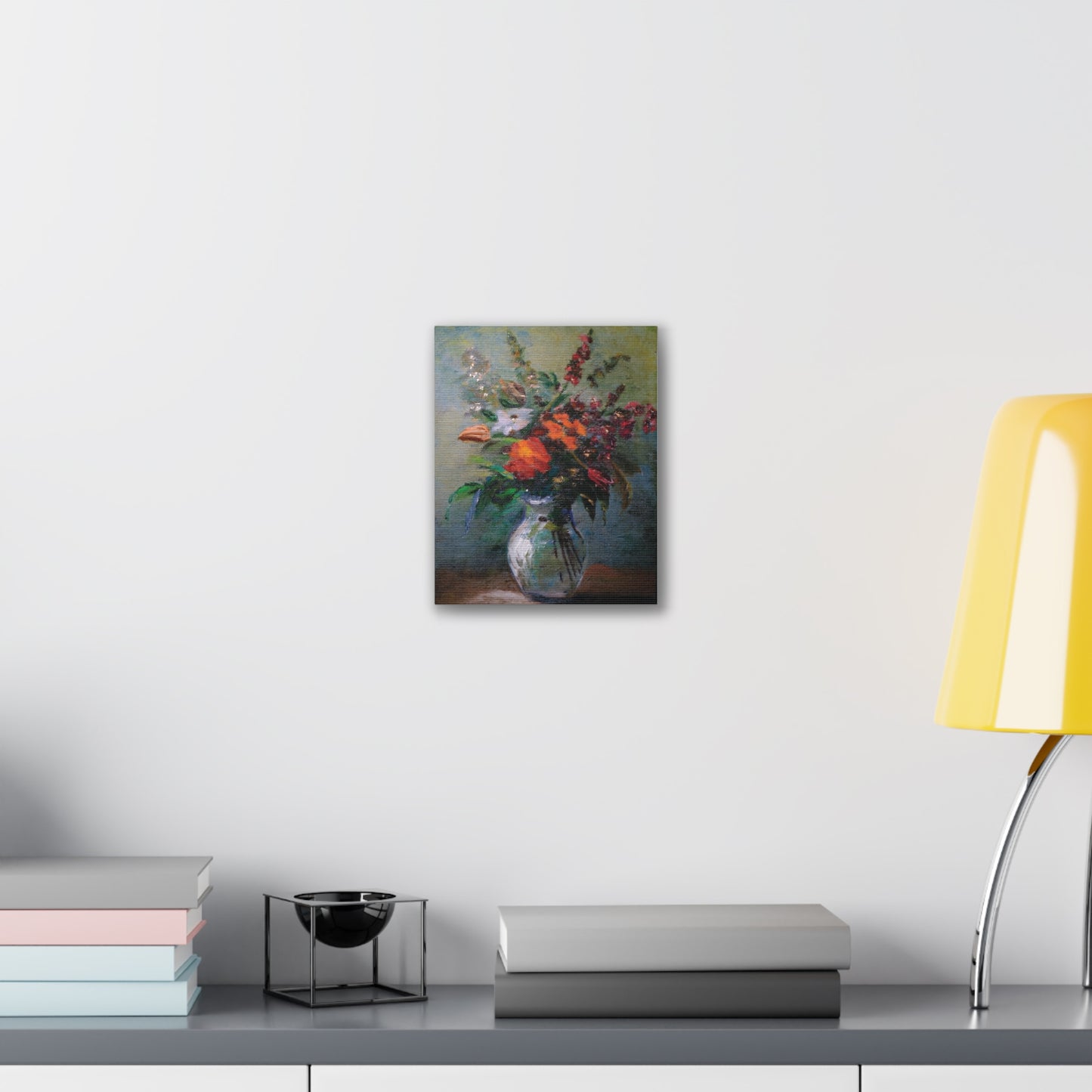 Vibrant Floral Canvas Art Print, Home Decor, Wall Art, Gift for Art Lovers, Modern Decor