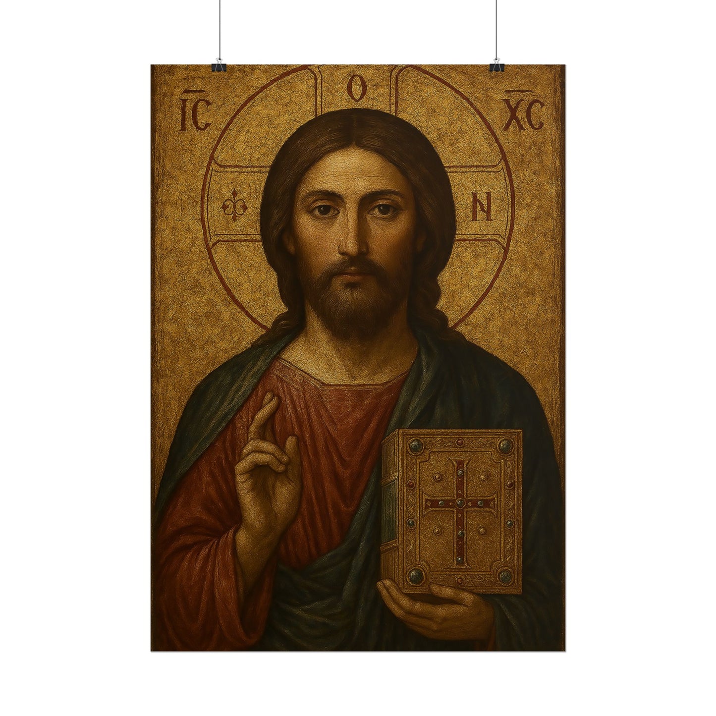Poster - Devine Serene Ancient Authentic Holy Jesus