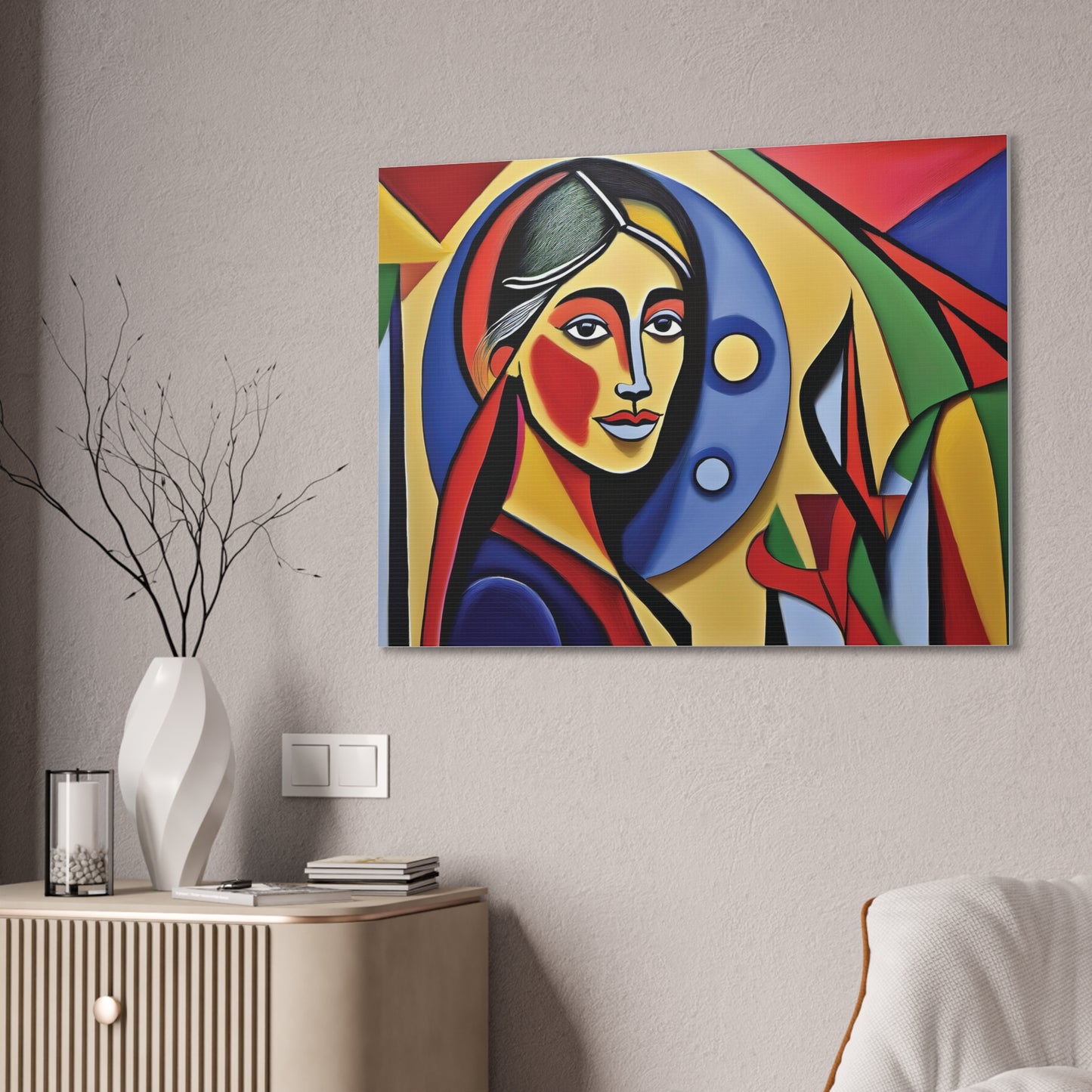 Abstract Art Canvas Print, Colorful Wall Decor for Living Room, Unique Gift for Art Lovers, Modern Home Decoration, Gallery Wall Art