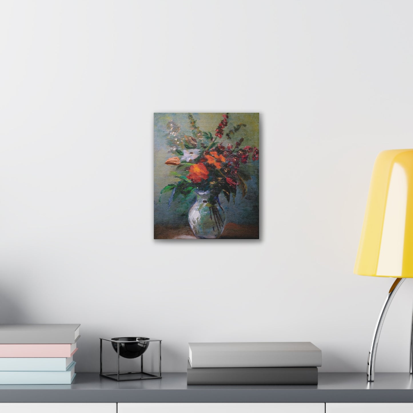 Vibrant Floral Canvas Art Print, Home Decor, Wall Art, Gift for Art Lovers, Modern Decor