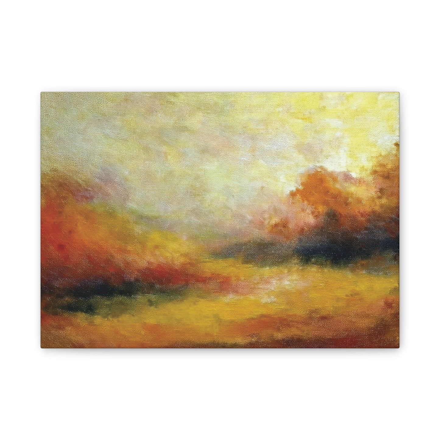 Vibrant Canvas Art Print, Stretched Wall Decor for Living Room, Abstract Landscape Artwork, Home Decoration, Gift for Art Lovers