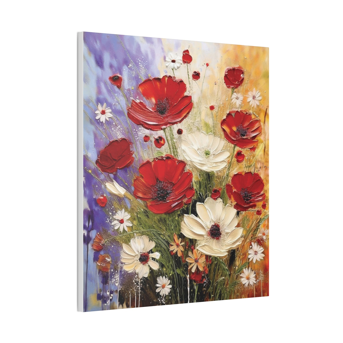 Floral Canvas Wall Art, Home Decor, Flower Painting, Gift for Her, Living Room Decor, Canvas Prints