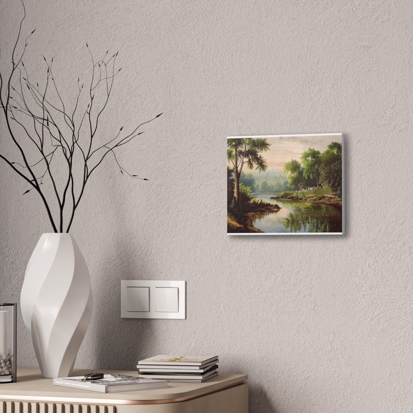 Serene Landscape Canvas Print, Nature Wall Art, Rustic Home Decor, Scenic Art, Tranquil Room Decoration, Gift for Nature Lovers