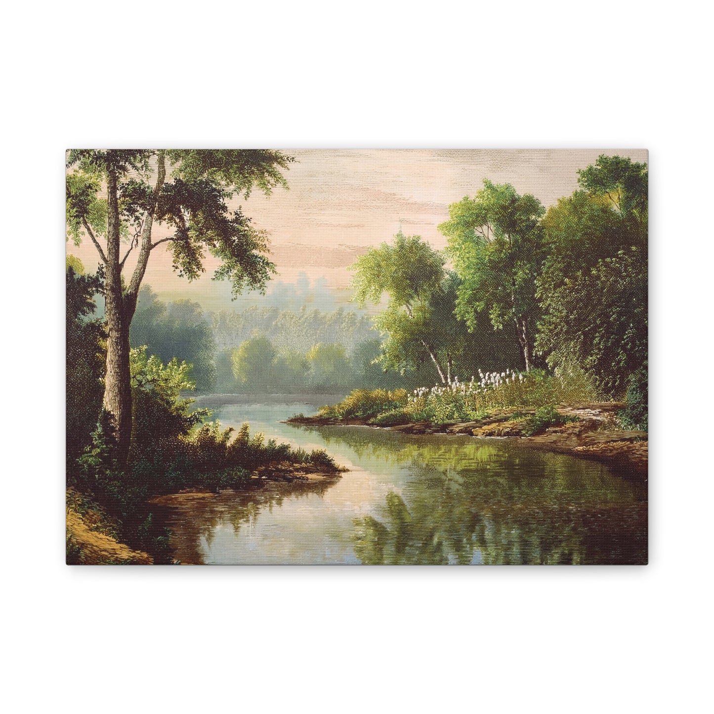 Serene Landscape Canvas Print, Nature Wall Art, Rustic Home Decor, Scenic Art, Tranquil Room Decoration, Gift for Nature Lovers