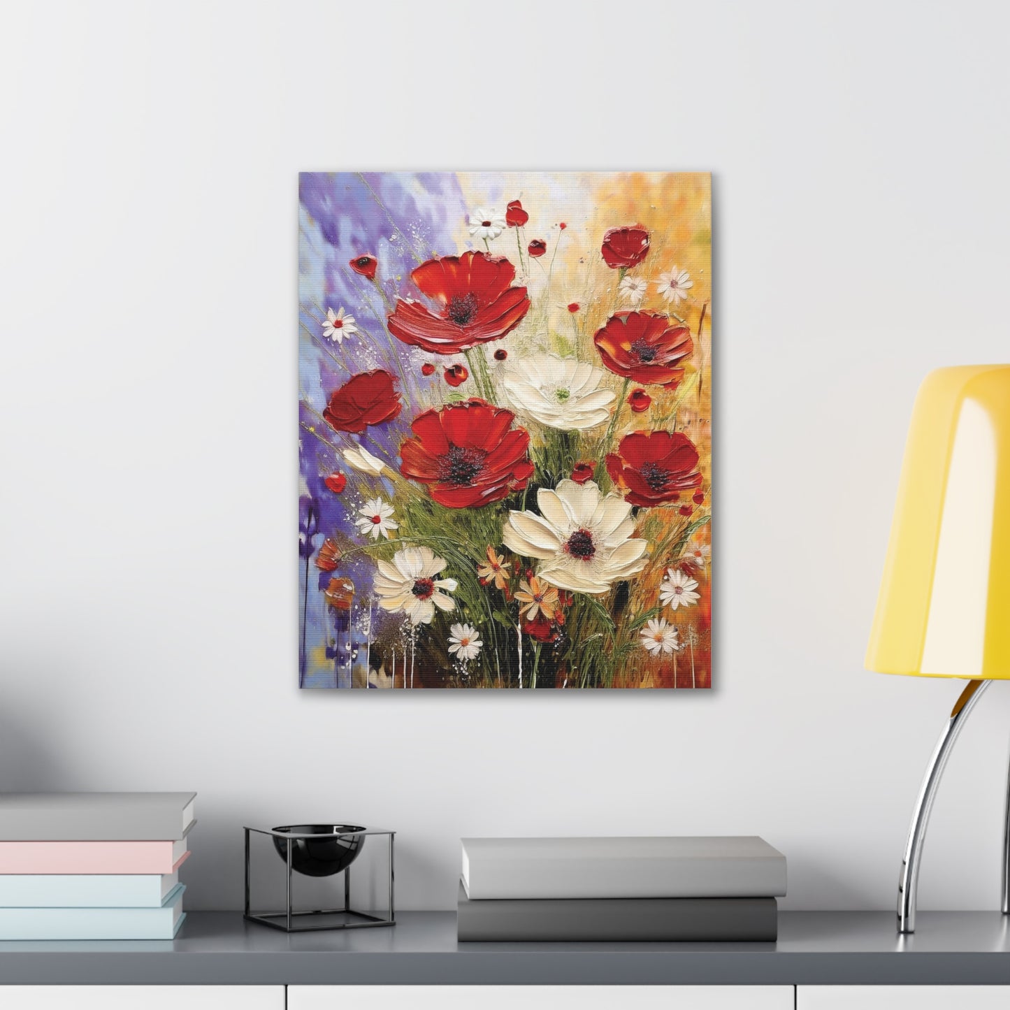 Floral Canvas Wall Art, Home Decor, Flower Painting, Gift for Her, Living Room Decor, Canvas Prints