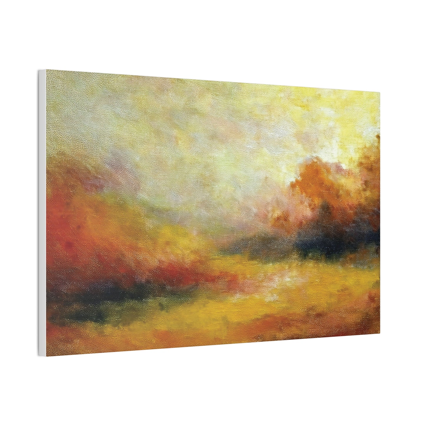 Vibrant Canvas Art Print, Stretched Wall Decor for Living Room, Abstract Landscape Artwork, Home Decoration, Gift for Art Lovers