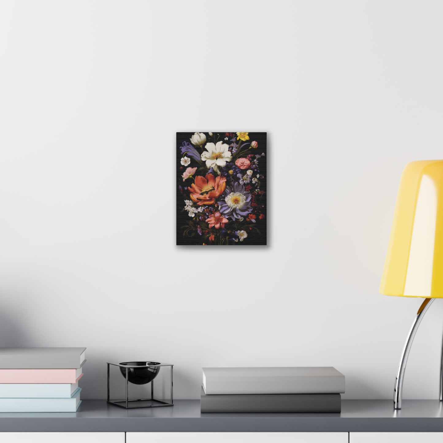 Floral Canvas Art Print, Vibrant Flower Wall Decor, Botanical Artwork, Home Decoration, Gift for Art Lovers