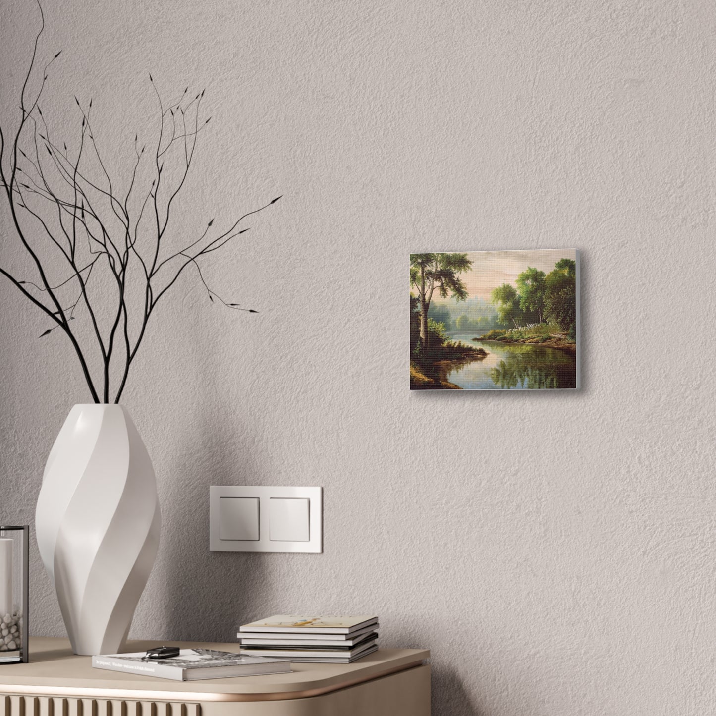 Serene Landscape Canvas Print, Nature Wall Art, Rustic Home Decor, Scenic Art, Tranquil Room Decoration, Gift for Nature Lovers