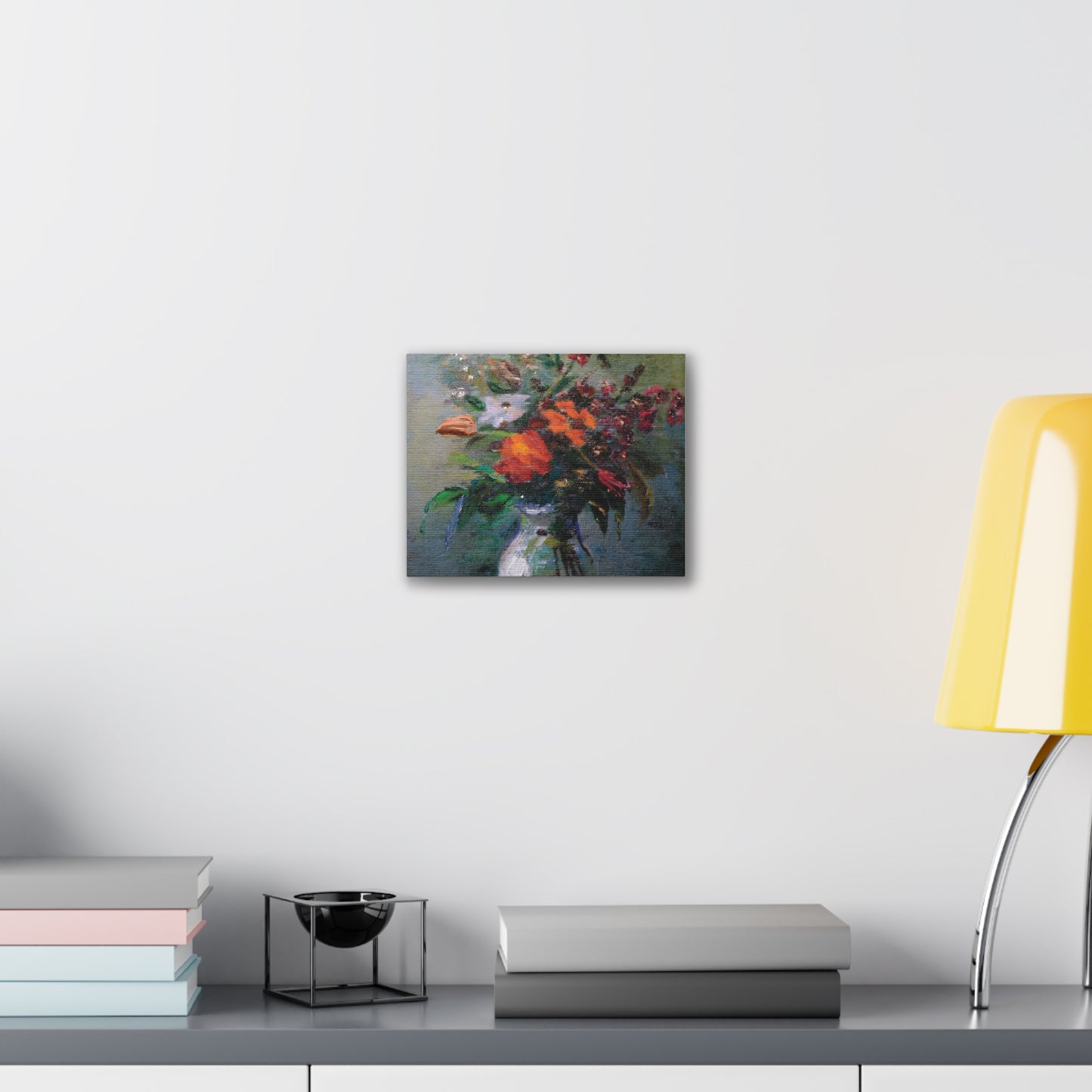Vibrant Floral Canvas Art Print, Home Decor, Wall Art, Gift for Art Lovers, Modern Decor