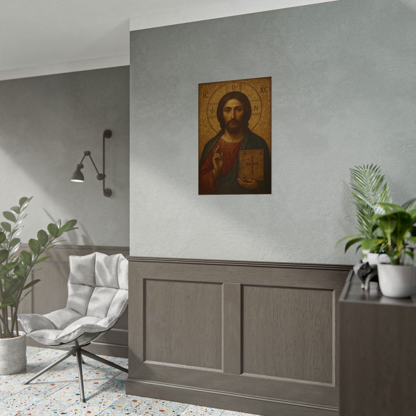 Poster - Devine Serene Ancient Authentic Holy Jesus