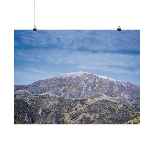 Poster - Rugged Mountain with Snow on Top