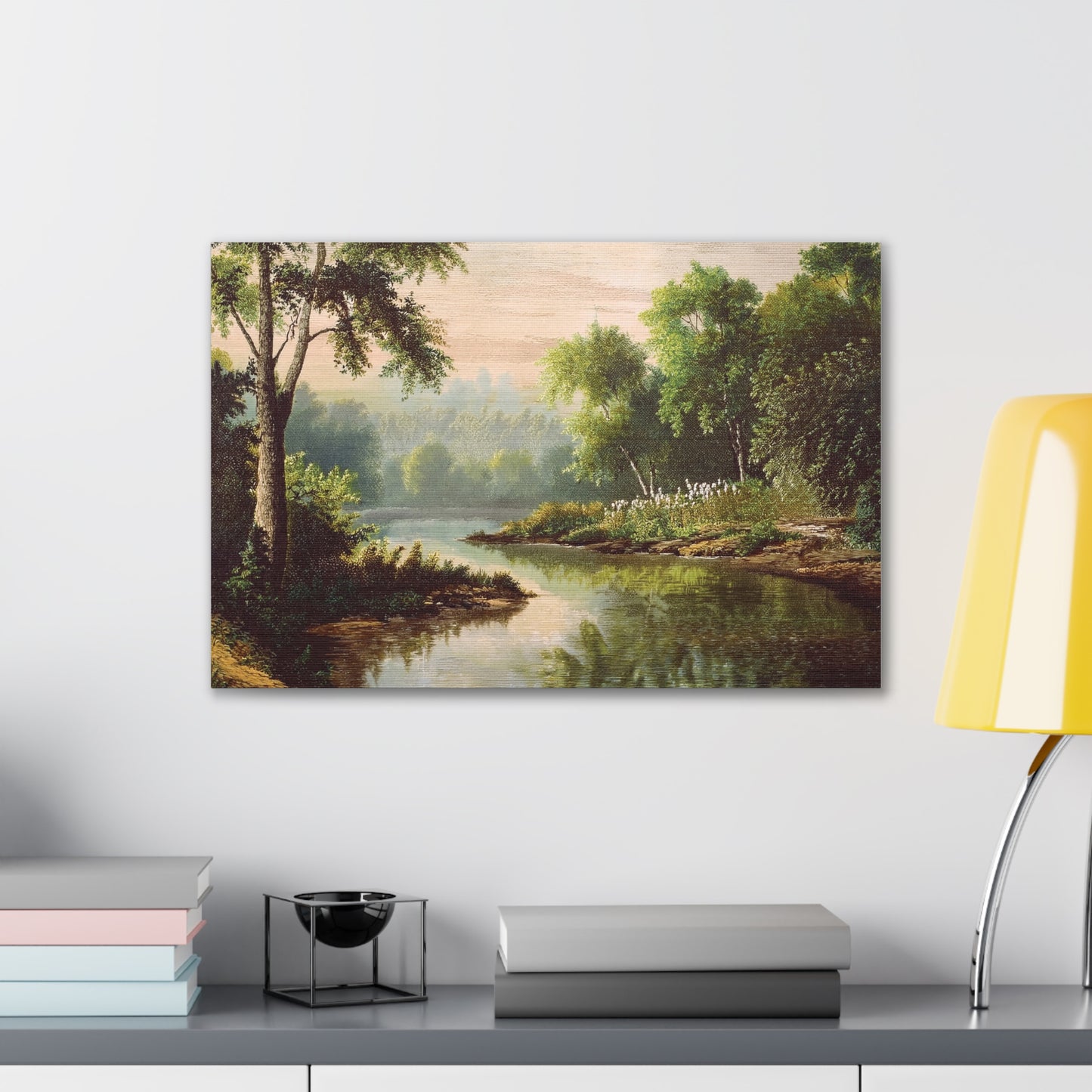 Serene Landscape Canvas Print, Nature Wall Art, Rustic Home Decor, Scenic Art, Tranquil Room Decoration, Gift for Nature Lovers