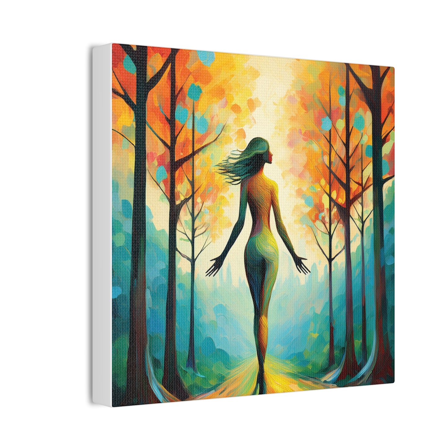 Whimsical Tree Path Canvas Print, Home Decor, Wall Art, Gift for Nature Lovers, Autumn Decor, Inspirational Artwork