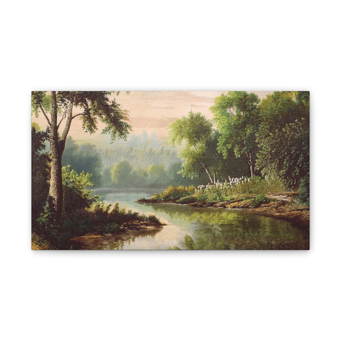 Serene Landscape Canvas Print, Nature Wall Art, Rustic Home Decor, Scenic Art, Tranquil Room Decoration, Gift for Nature Lovers