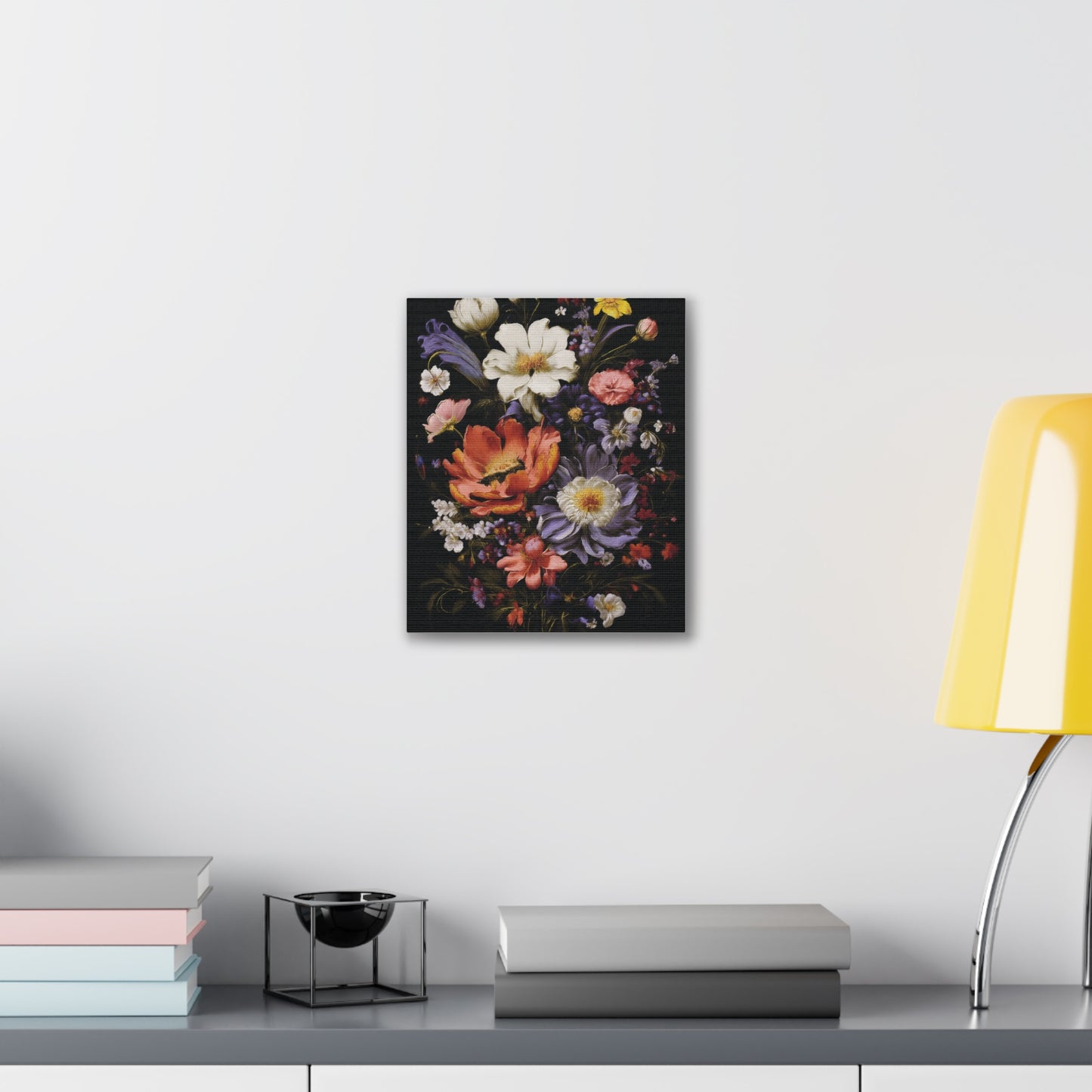 Floral Canvas Art Print, Vibrant Flower Wall Decor, Botanical Artwork, Home Decoration, Gift for Art Lovers