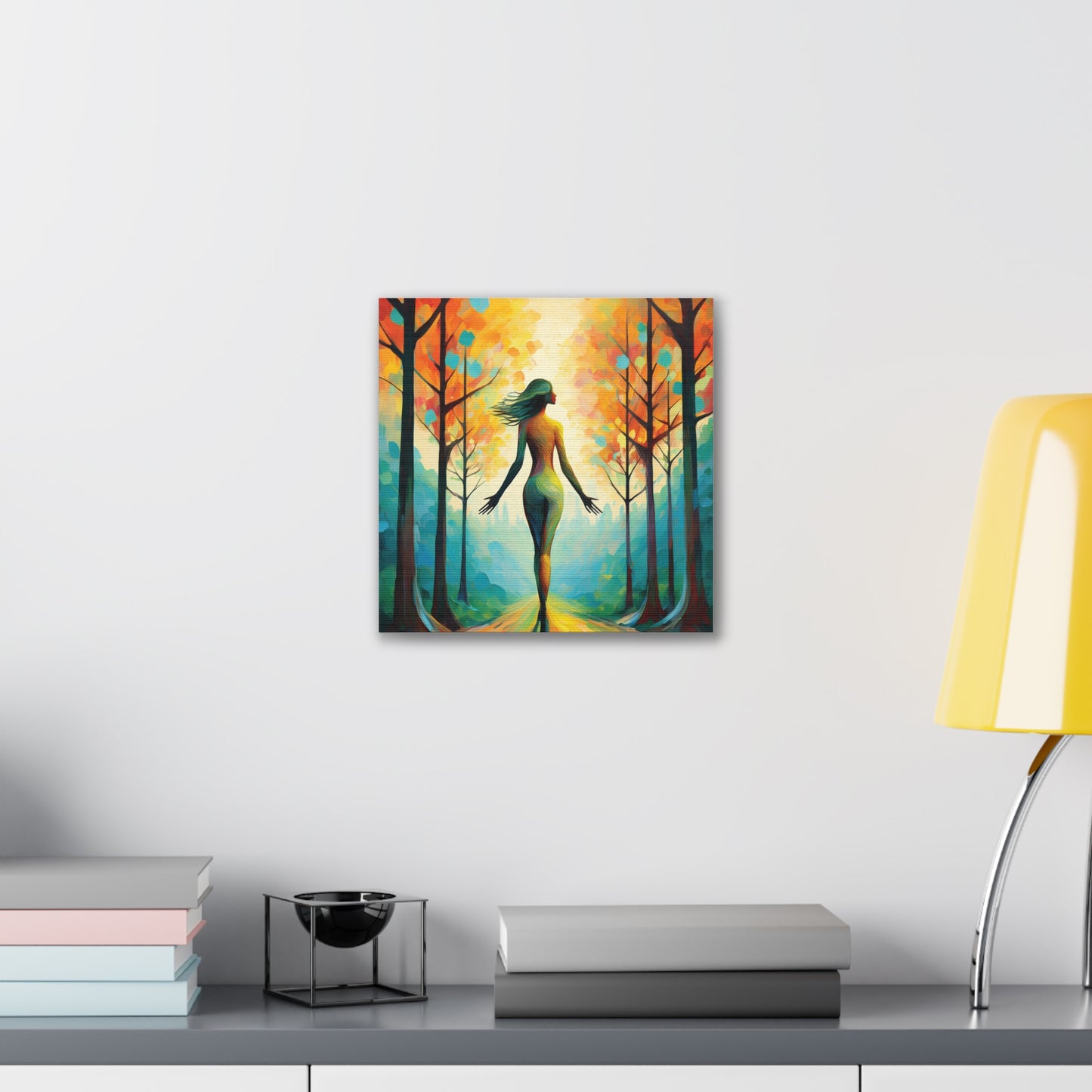 Whimsical Tree Path Canvas Print, Home Decor, Wall Art, Gift for Nature Lovers, Autumn Decor, Inspirational Artwork