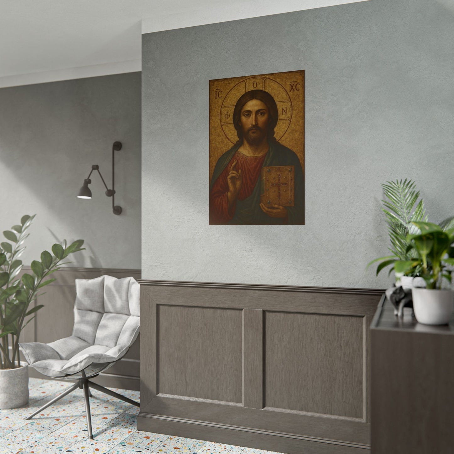Poster - Devine Serene Ancient Authentic Holy Jesus