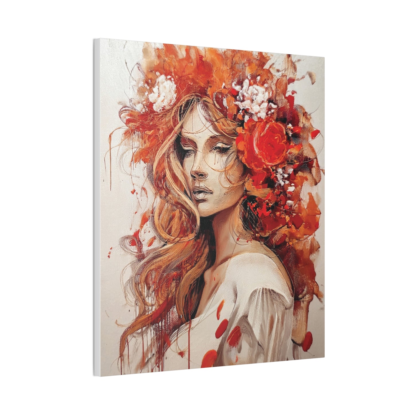 Floral Canvas Wall Art, Vibrant Decor for Home, Elegant Gift, Boho Chic Art Piece, Perfect for Birthdays, Weddings, and Anniversaries