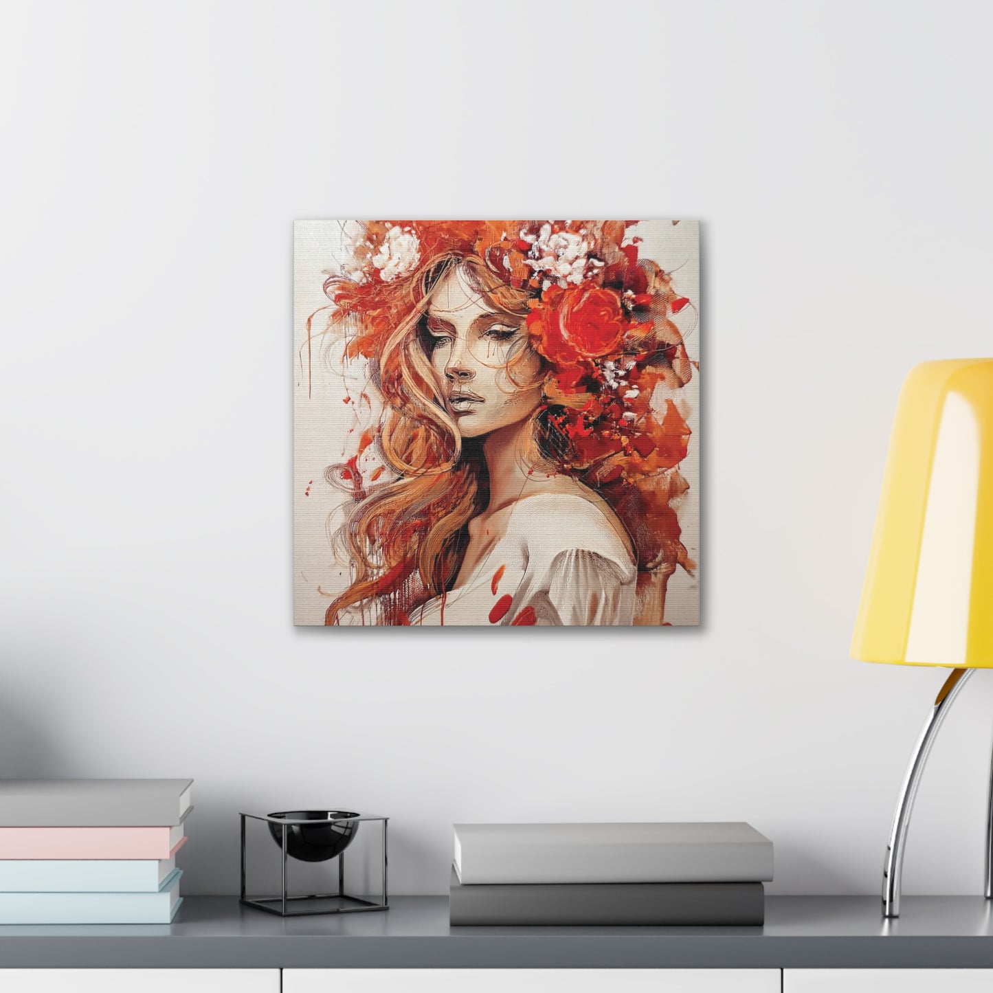 Floral Canvas Wall Art, Vibrant Decor for Home, Elegant Gift, Boho Chic Art Piece, Perfect for Birthdays, Weddings, and Anniversaries