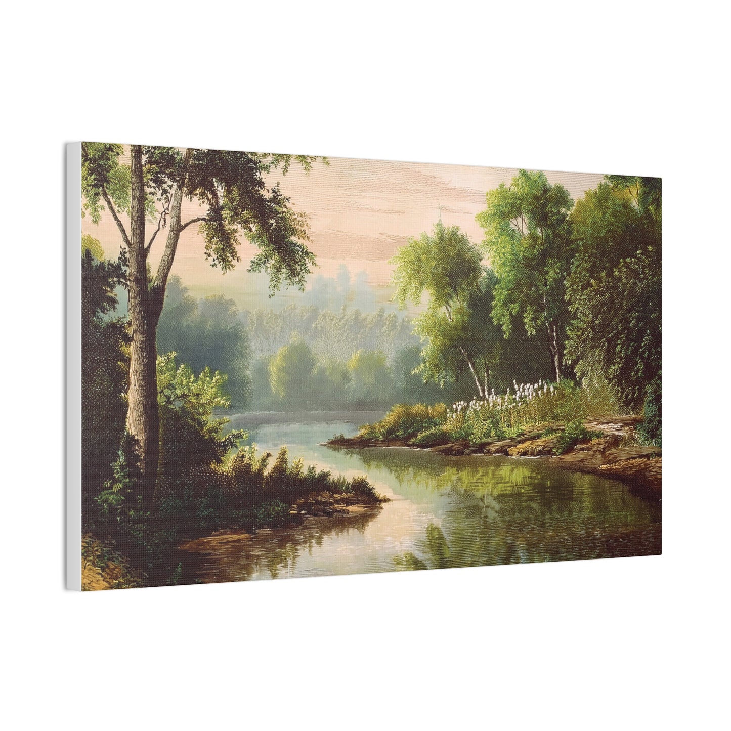 Serene Landscape Canvas Print, Nature Wall Art, Rustic Home Decor, Scenic Art, Tranquil Room Decoration, Gift for Nature Lovers