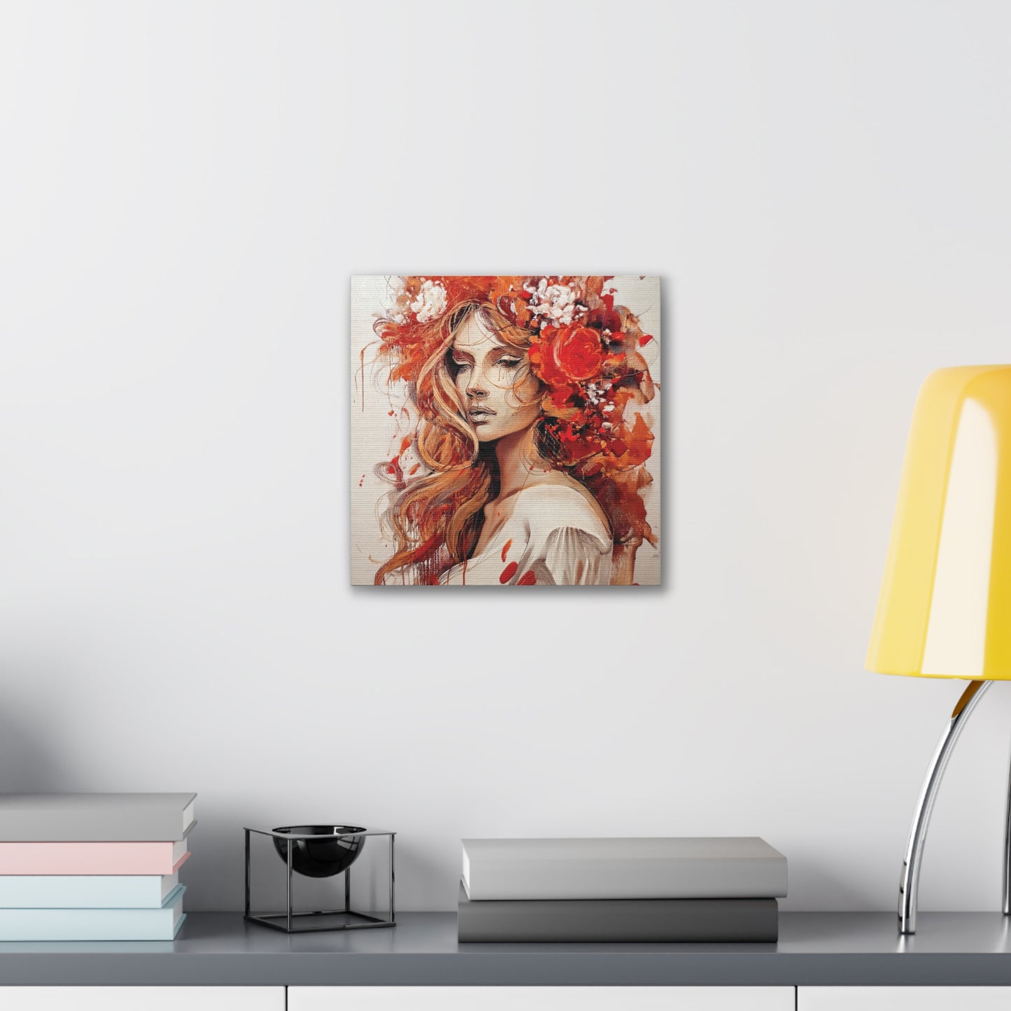 Floral Canvas Wall Art, Vibrant Decor for Home, Elegant Gift, Boho Chic Art Piece, Perfect for Birthdays, Weddings, and Anniversaries