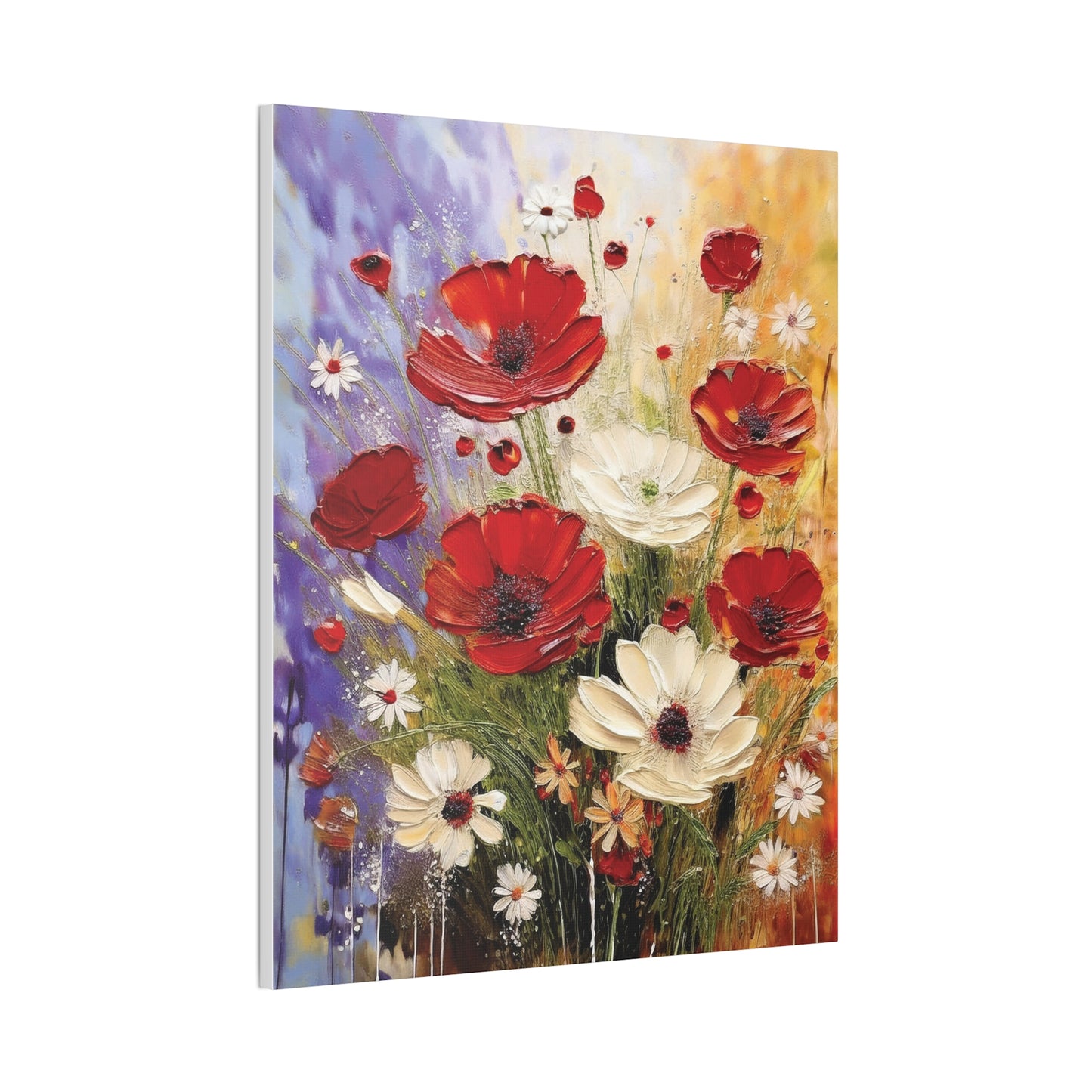 Floral Canvas Wall Art, Home Decor, Flower Painting, Gift for Her, Living Room Decor, Canvas Prints