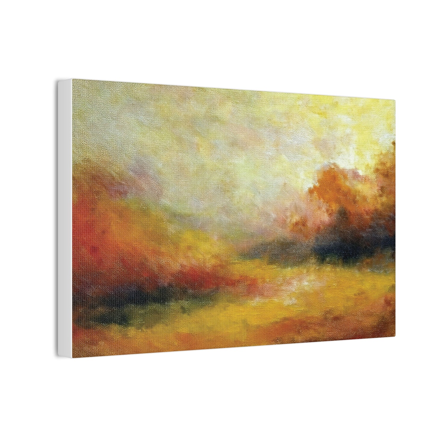 Vibrant Canvas Art Print, Stretched Wall Decor for Living Room, Abstract Landscape Artwork, Home Decoration, Gift for Art Lovers