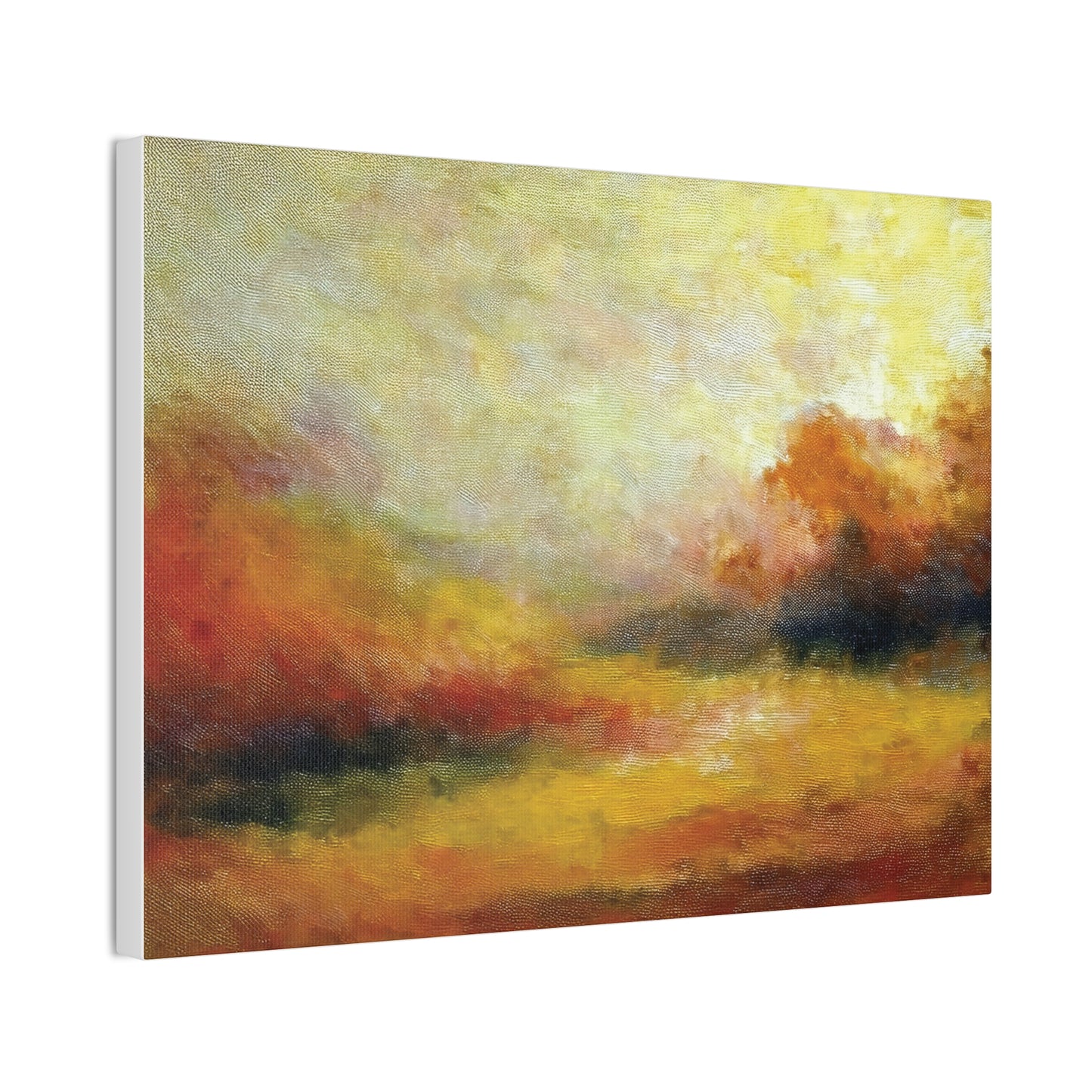 Vibrant Canvas Art Print, Stretched Wall Decor for Living Room, Abstract Landscape Artwork, Home Decoration, Gift for Art Lovers