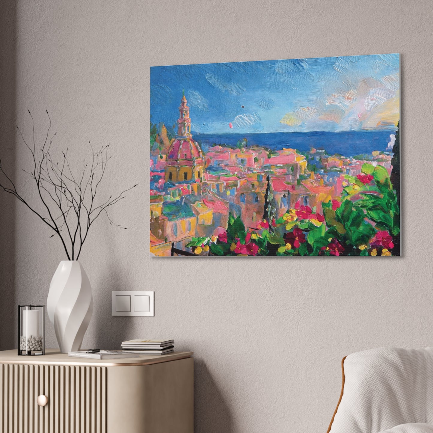 Vibrant Canvas Art Print, Colorful Wall Decor, Home Interior Decoration, Unique Gift for Art Lovers, Gallery Wall Accent