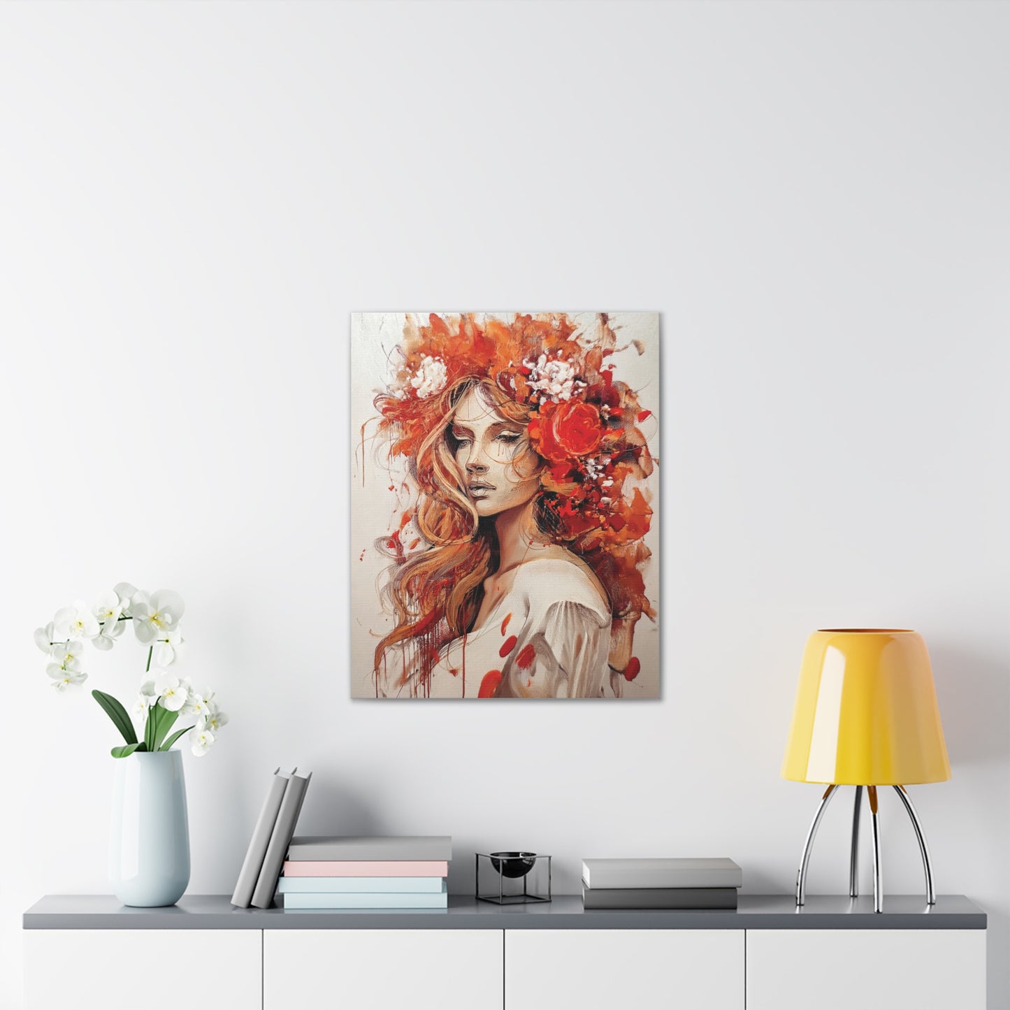 Floral Canvas Wall Art, Vibrant Decor for Home, Elegant Gift, Boho Chic Art Piece, Perfect for Birthdays, Weddings, and Anniversaries