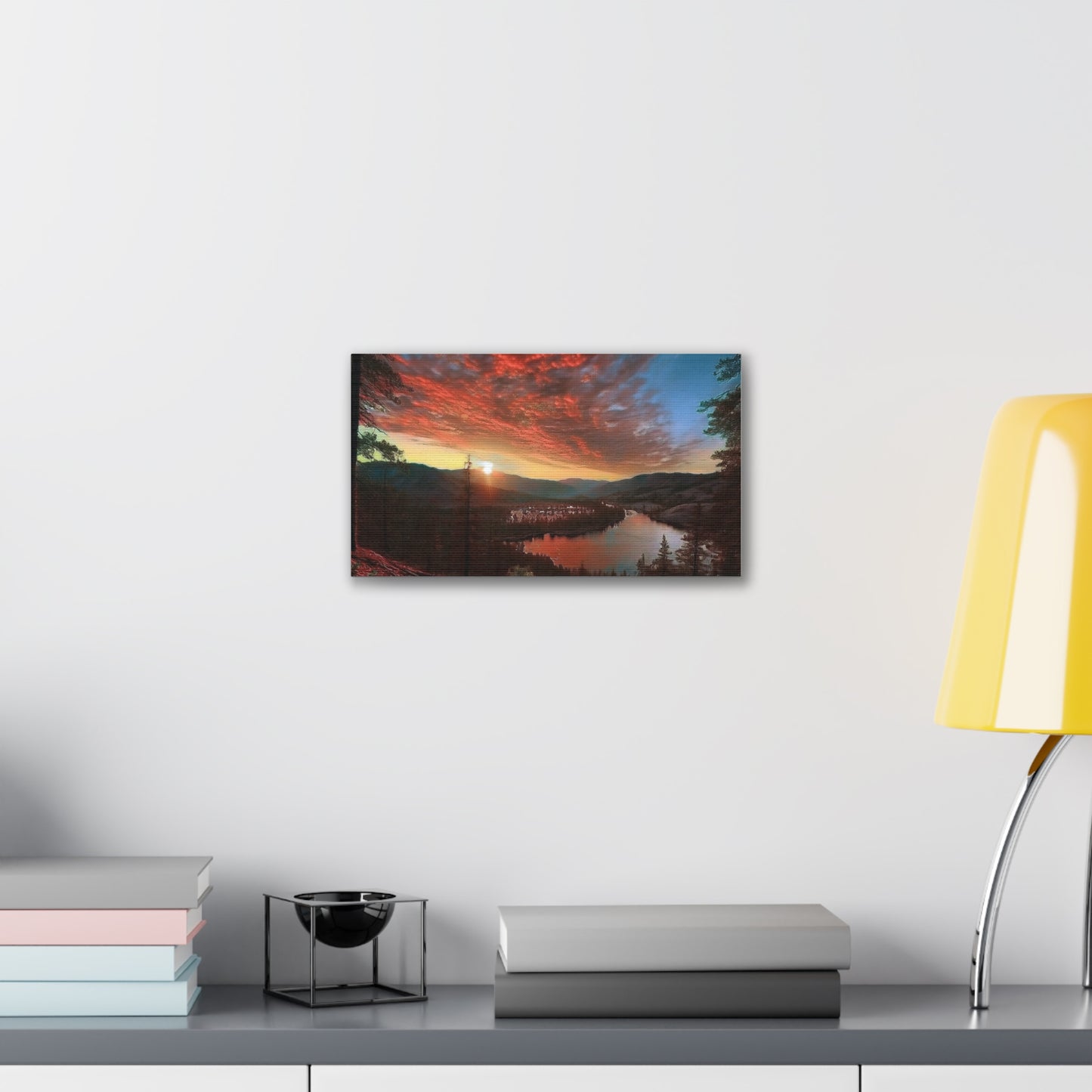 Scenic Canvas Wall Art, Colorful Landscape Print, Nature Decor, Home Wall Hanging, Sunset Photography