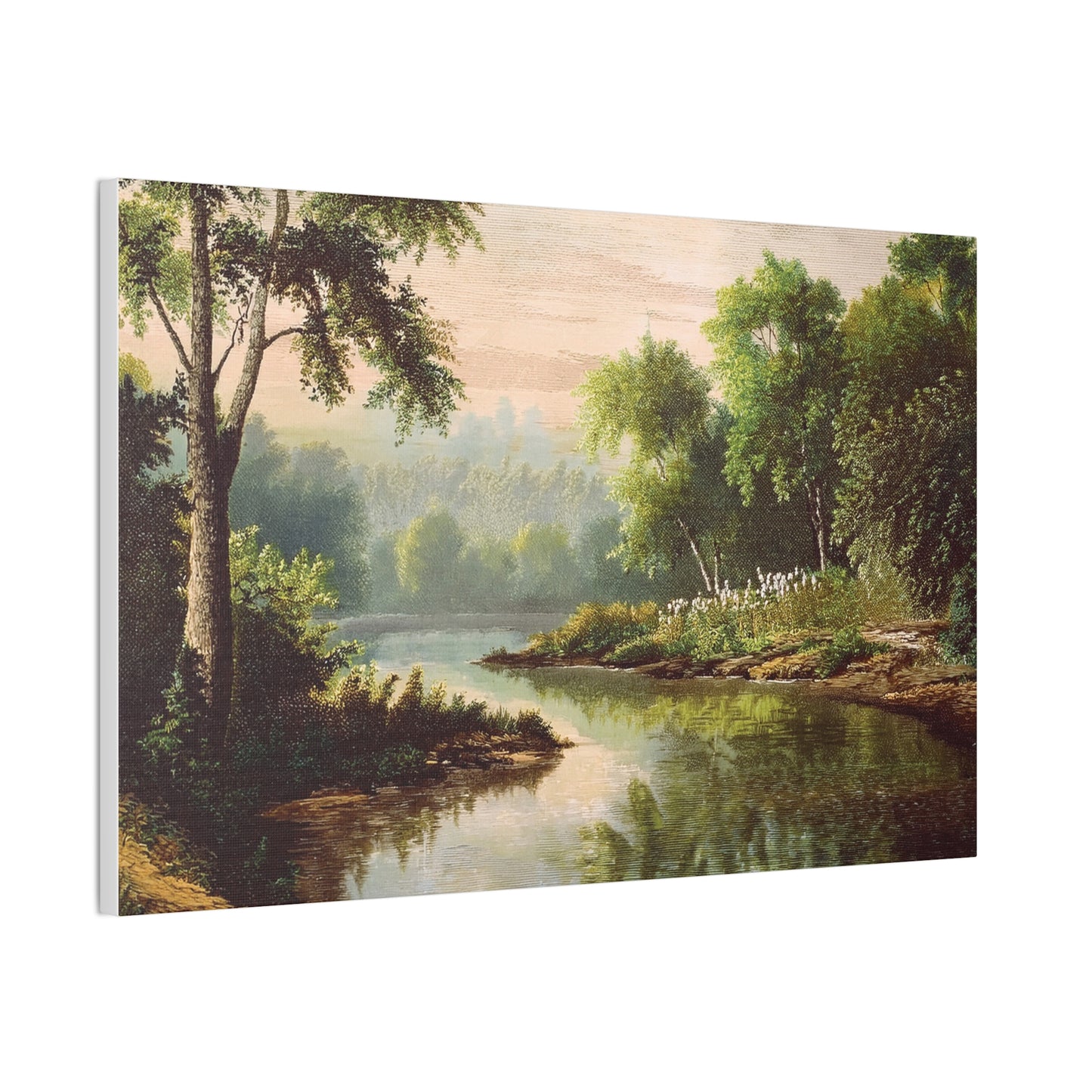 Serene Landscape Canvas Print, Nature Wall Art, Rustic Home Decor, Scenic Art, Tranquil Room Decoration, Gift for Nature Lovers