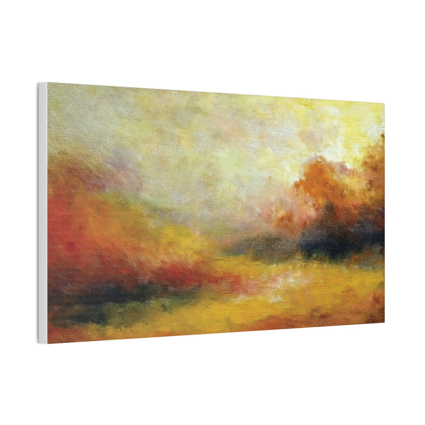 Vibrant Canvas Art Print, Stretched Wall Decor for Living Room, Abstract Landscape Artwork, Home Decoration, Gift for Art Lovers