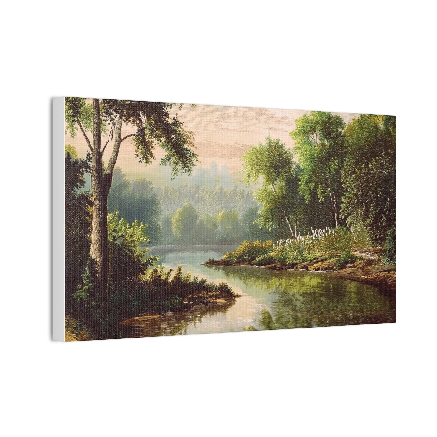 Serene Landscape Canvas Print, Nature Wall Art, Rustic Home Decor, Scenic Art, Tranquil Room Decoration, Gift for Nature Lovers