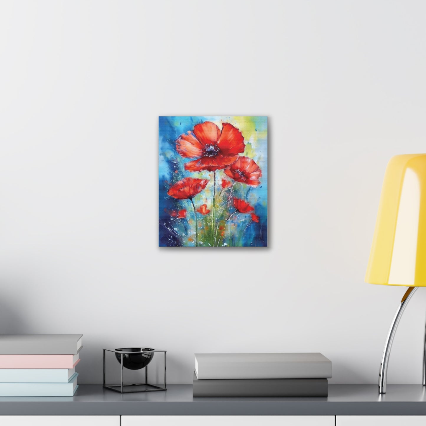 Vibrant Floral Canvas Art Print, Home Decor, Wall Hanging, Living Room Decor, Gift for Her