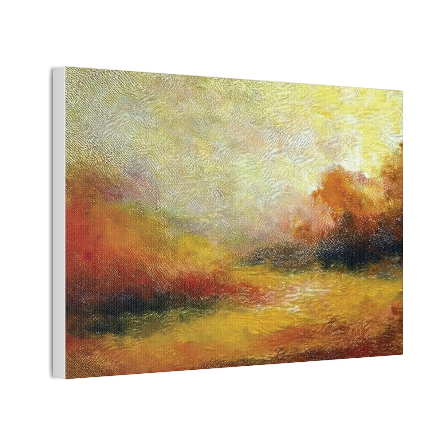 Vibrant Canvas Art Print, Stretched Wall Decor for Living Room, Abstract Landscape Artwork, Home Decoration, Gift for Art Lovers