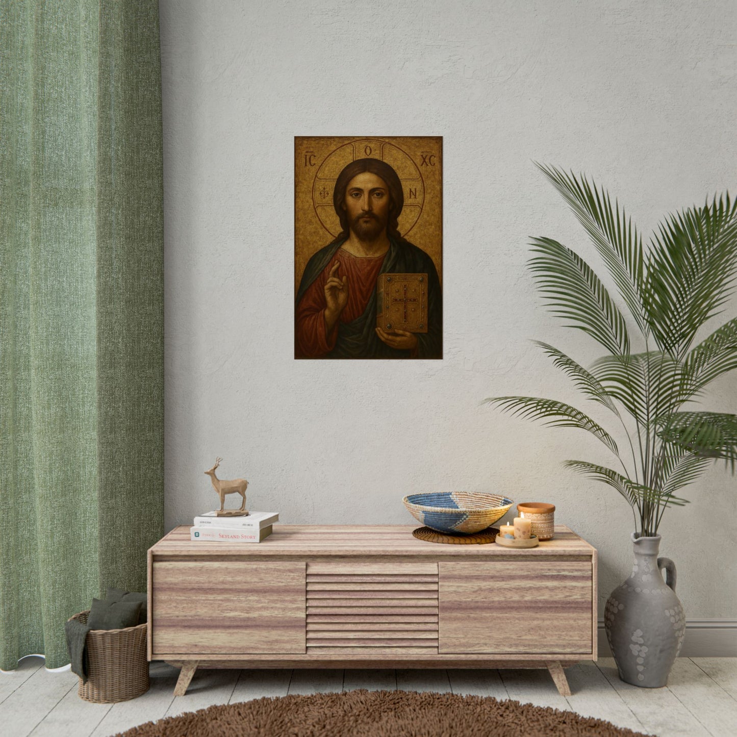 Poster - Devine Serene Ancient Authentic Holy Jesus
