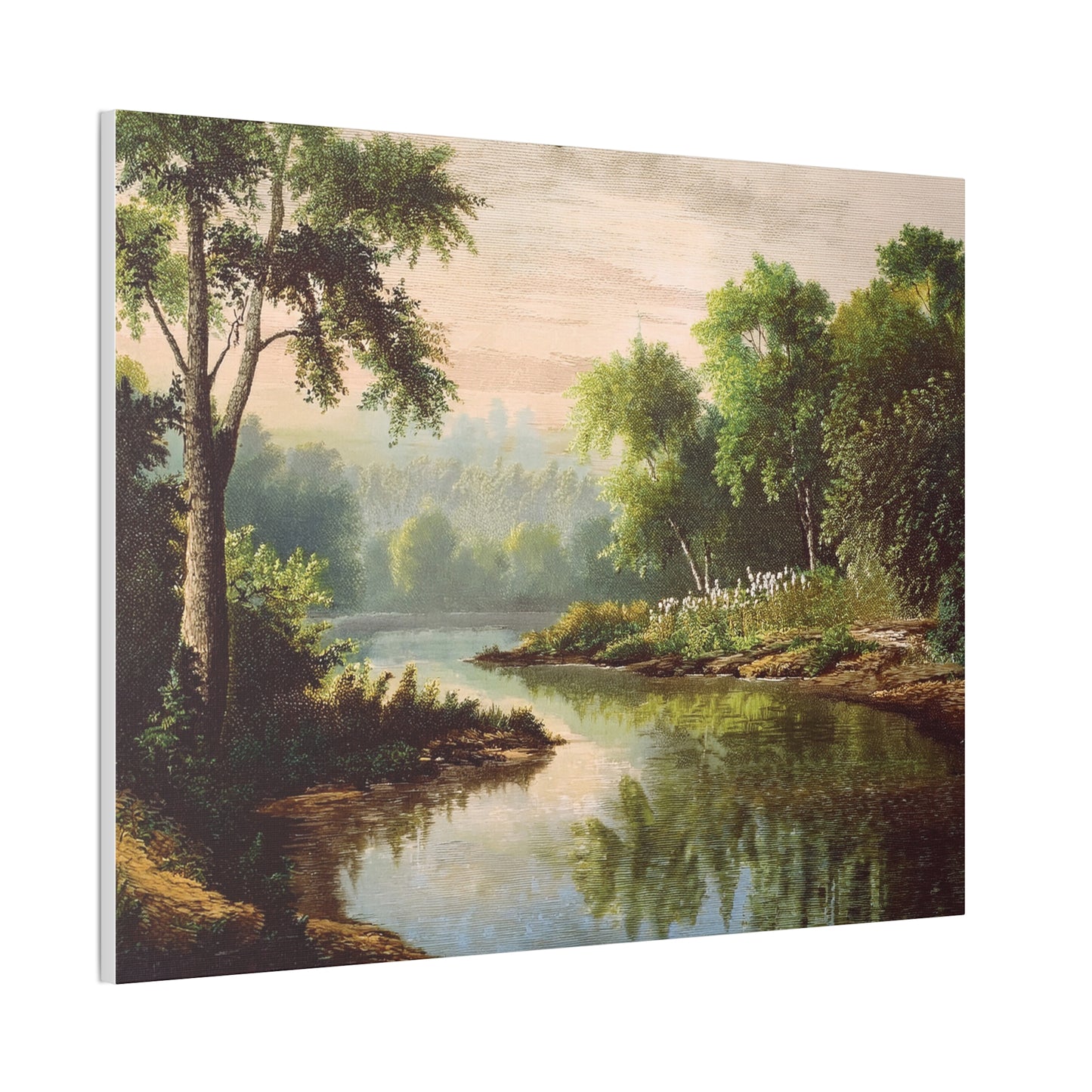 Serene Landscape Canvas Print, Nature Wall Art, Rustic Home Decor, Scenic Art, Tranquil Room Decoration, Gift for Nature Lovers