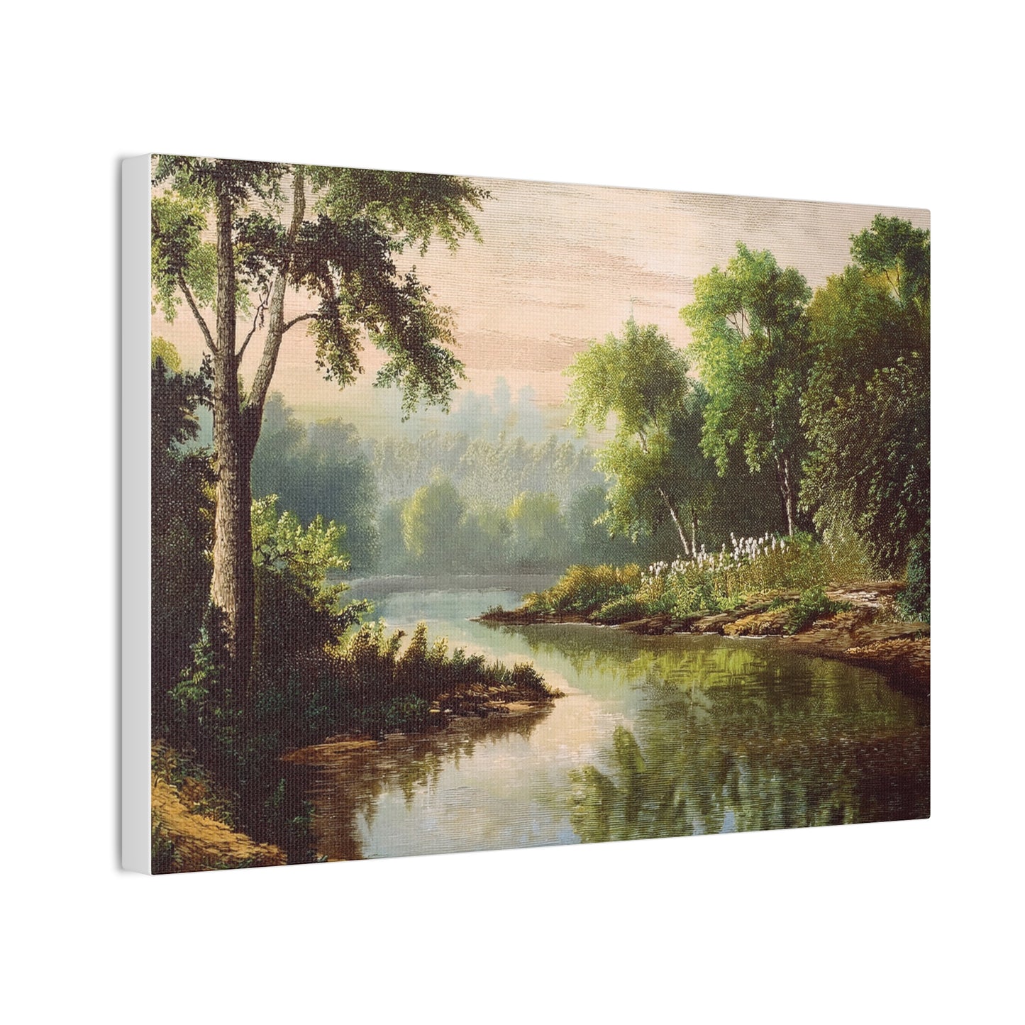 Serene Landscape Canvas Print, Nature Wall Art, Rustic Home Decor, Scenic Art, Tranquil Room Decoration, Gift for Nature Lovers