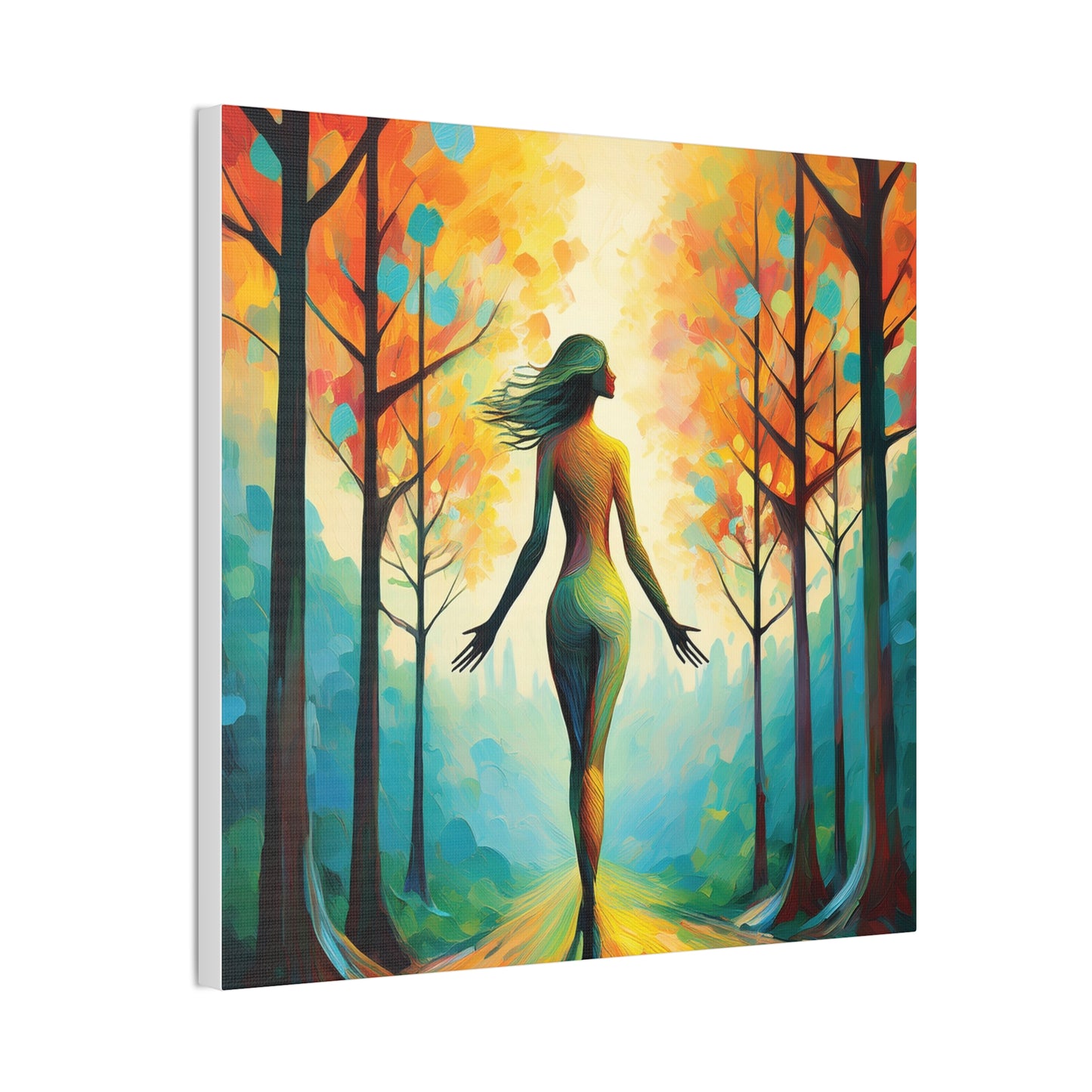 Whimsical Tree Path Canvas Print, Home Decor, Wall Art, Gift for Nature Lovers, Autumn Decor, Inspirational Artwork