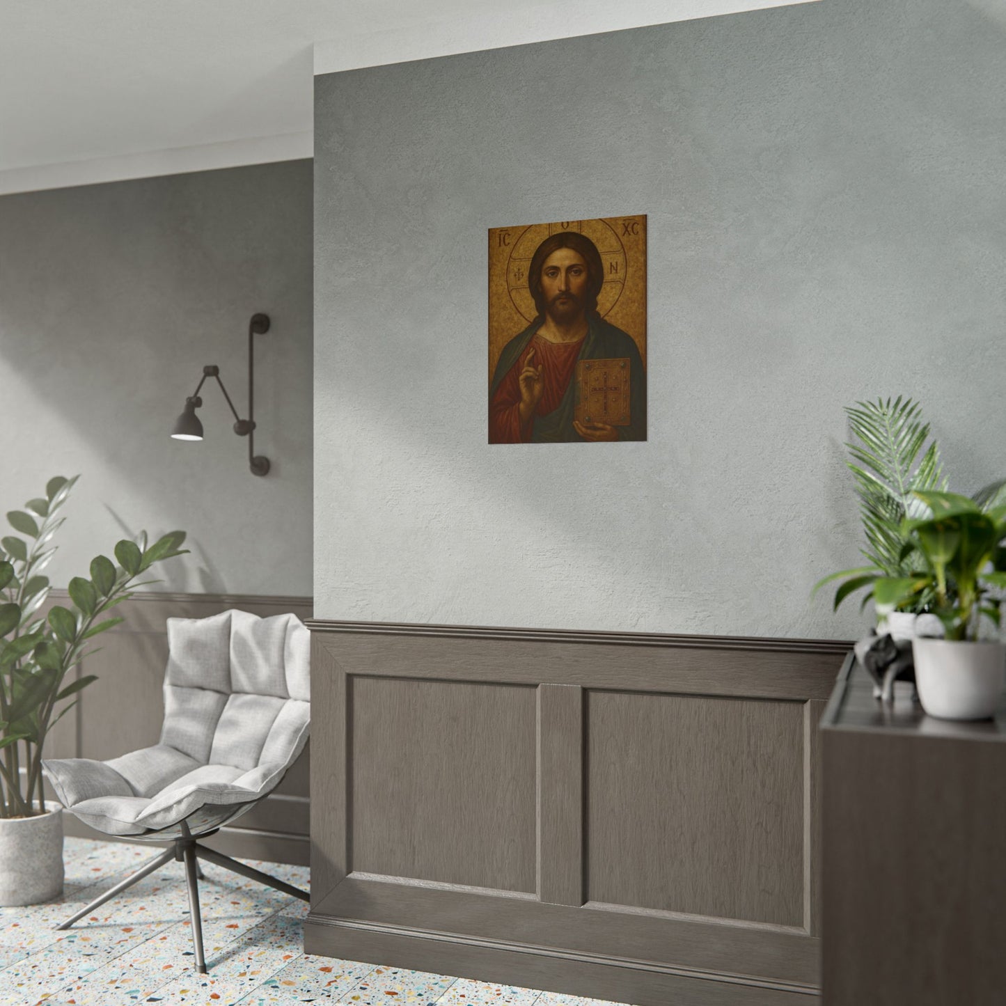 Poster - Devine Serene Ancient Authentic Holy Jesus