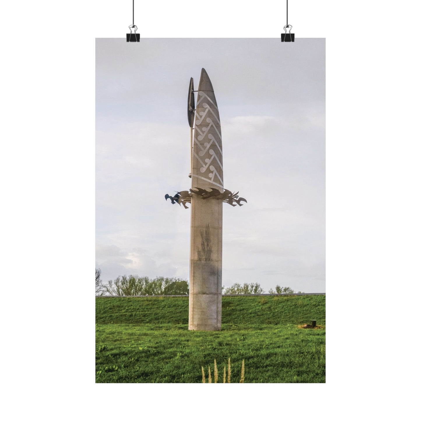 Satin Poster Maori Totem Pole