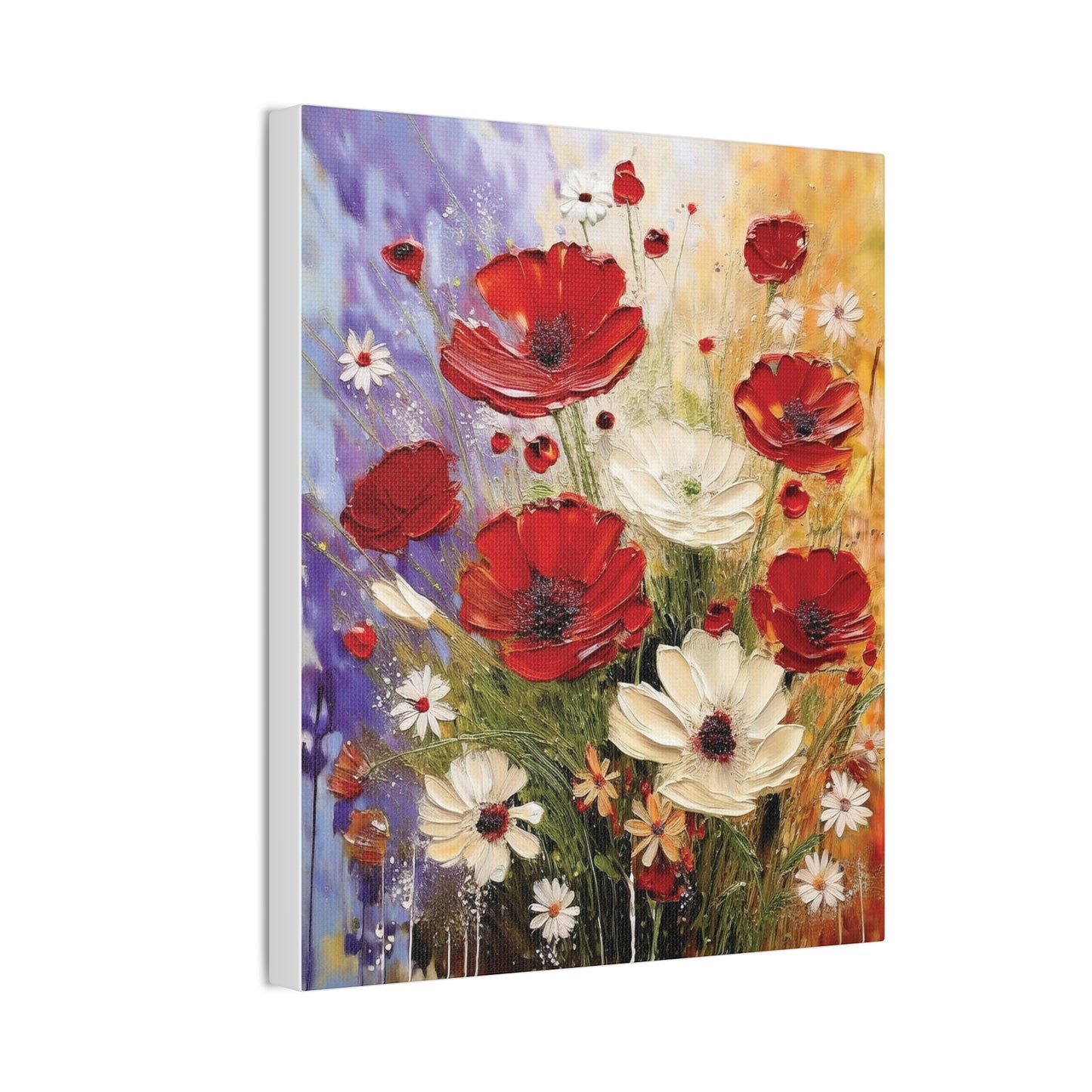 Floral Canvas Wall Art, Home Decor, Flower Painting, Gift for Her, Living Room Decor, Canvas Prints